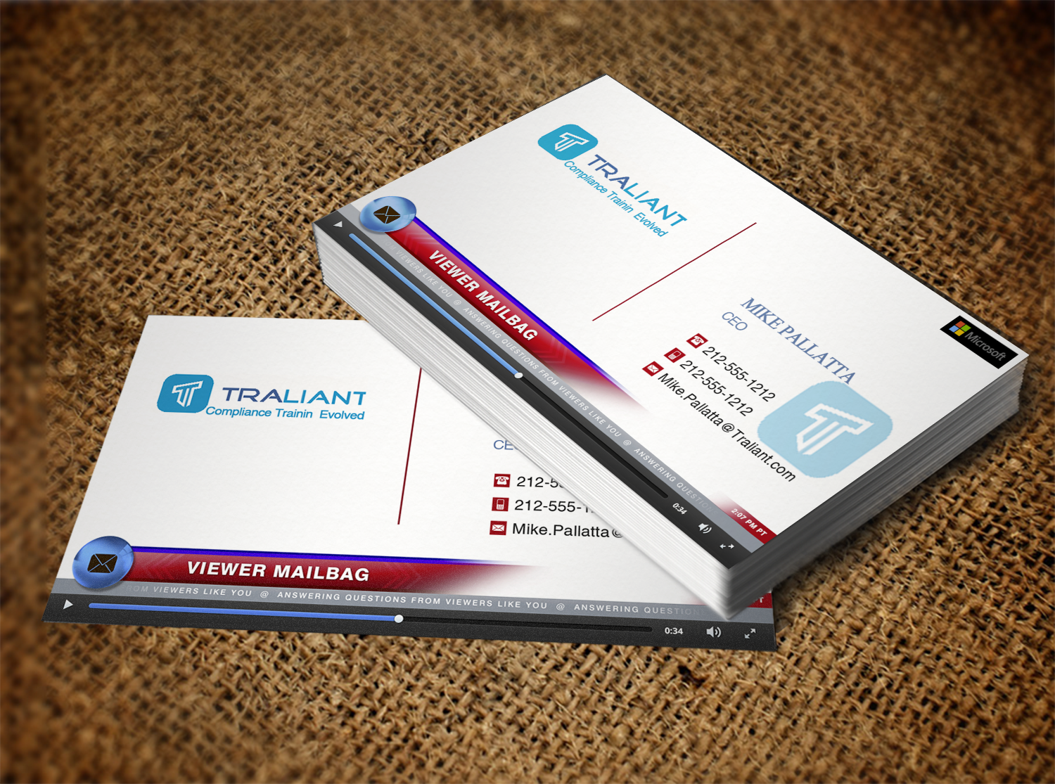 Business Card Design by Lanka Ama for Traliant | Design #11145763