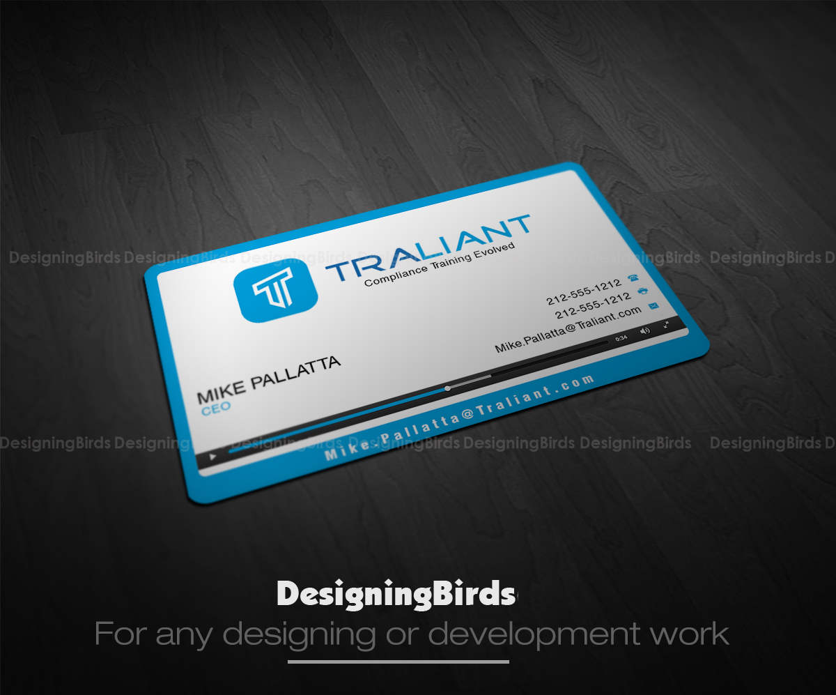 Business Card Design by Designing Birds for Traliant | Design #11144720