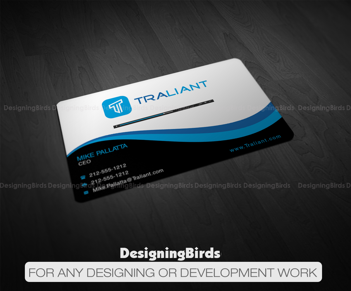 Business Card Design by Designing Birds for Traliant | Design #11165218