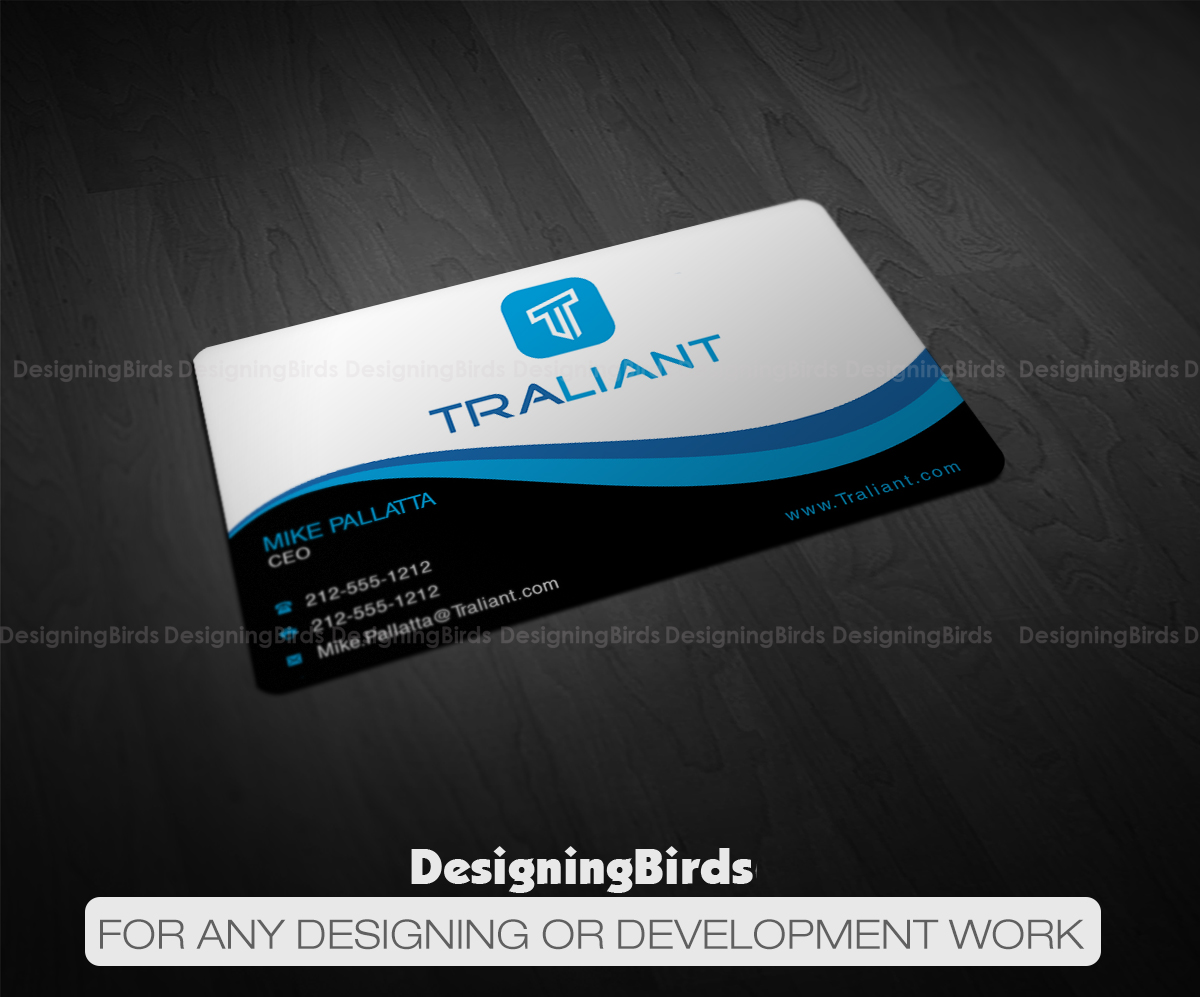 Business Card Design by Designing Birds for Traliant | Design #11165221