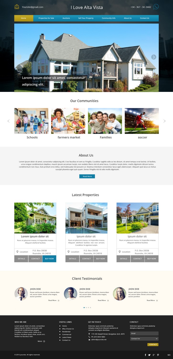 Web Design par pb pour The Denny & Leyla Team with Evers & Company | Design #11161183