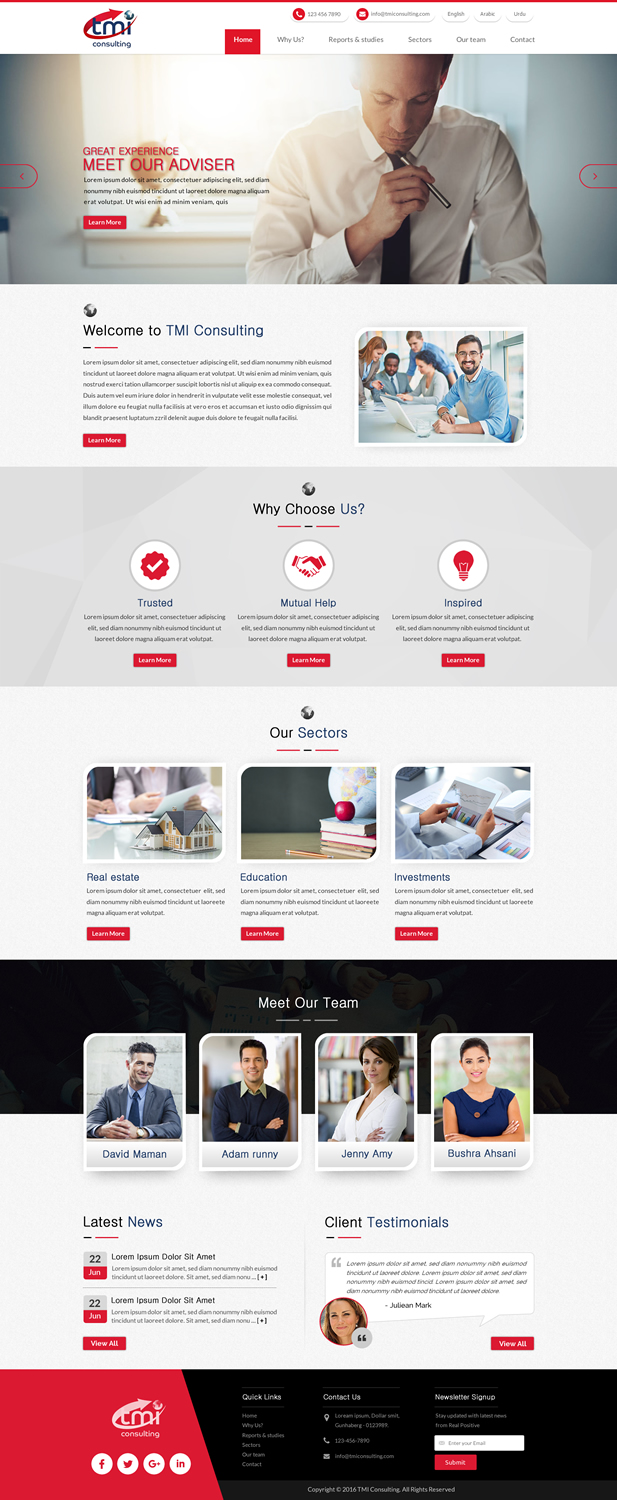Web Design par Sbss pour ce projet | Design #11292920
