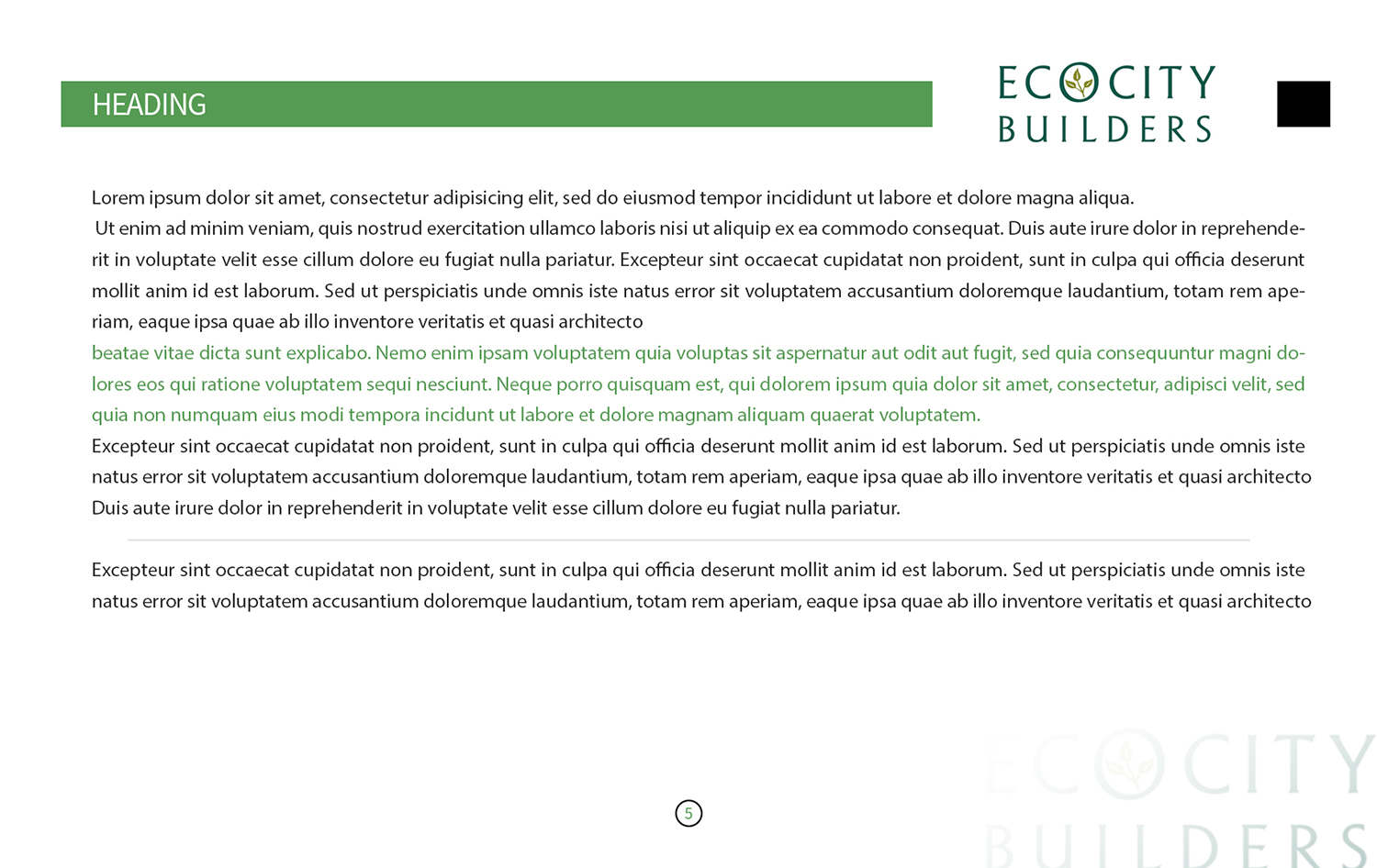 Design de PowerPoint par Attaf Othman pour Ecocity Builders  | Design #11149362