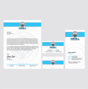 Business card and company stationary - Unicell Cleaning Ltd | Schreibwaren-Design von SL Designer