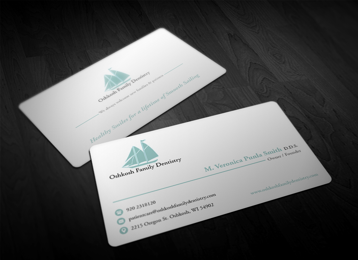 Business Card Design by Pointless Pixels India for Oshkosh Family Dentistry | Design #11160727