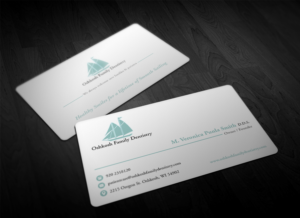 Visitenkarten-Design von Pointless Pixels India für Oshkosh Family Dentistry | Design: #11160727