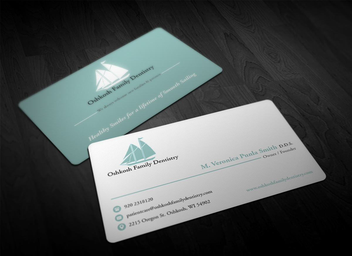 Business Card Design by Pointless Pixels India for Oshkosh Family Dentistry | Design #11160788