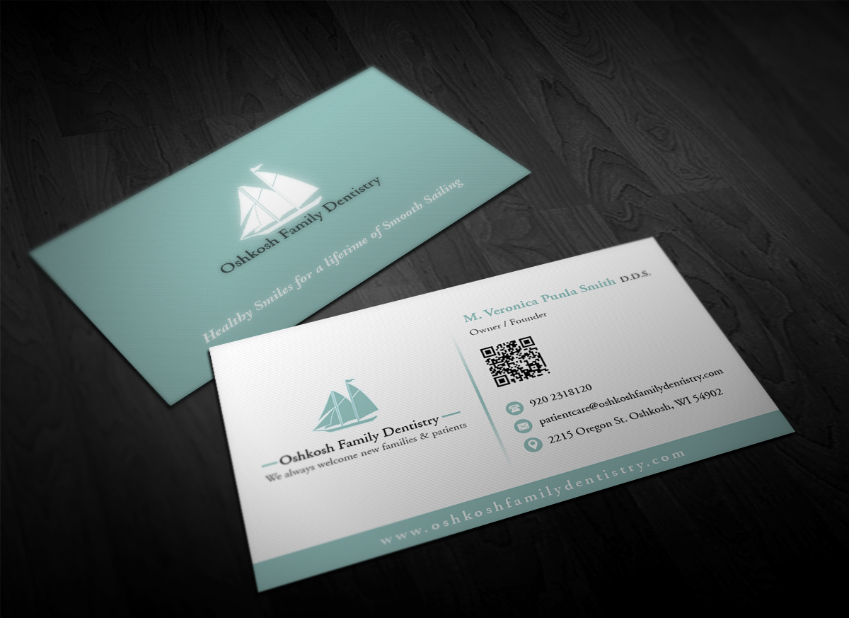 Business Card Design by Pointless Pixels India for Oshkosh Family Dentistry | Design #11161941
