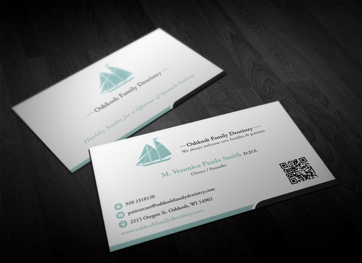 Business Card Design by Pointless Pixels India for Oshkosh Family Dentistry | Design #11161944