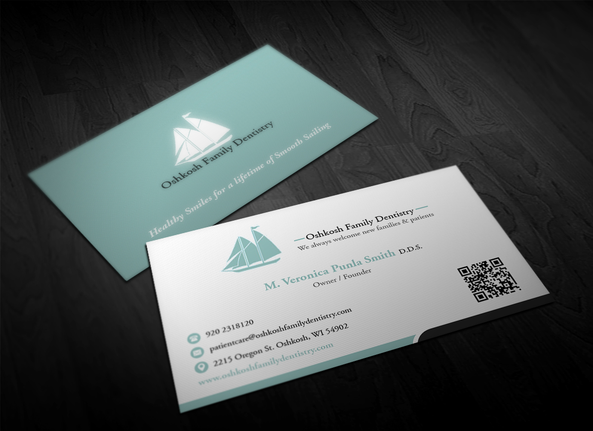 Business Card Design by Pointless Pixels India for Oshkosh Family Dentistry | Design #11161949