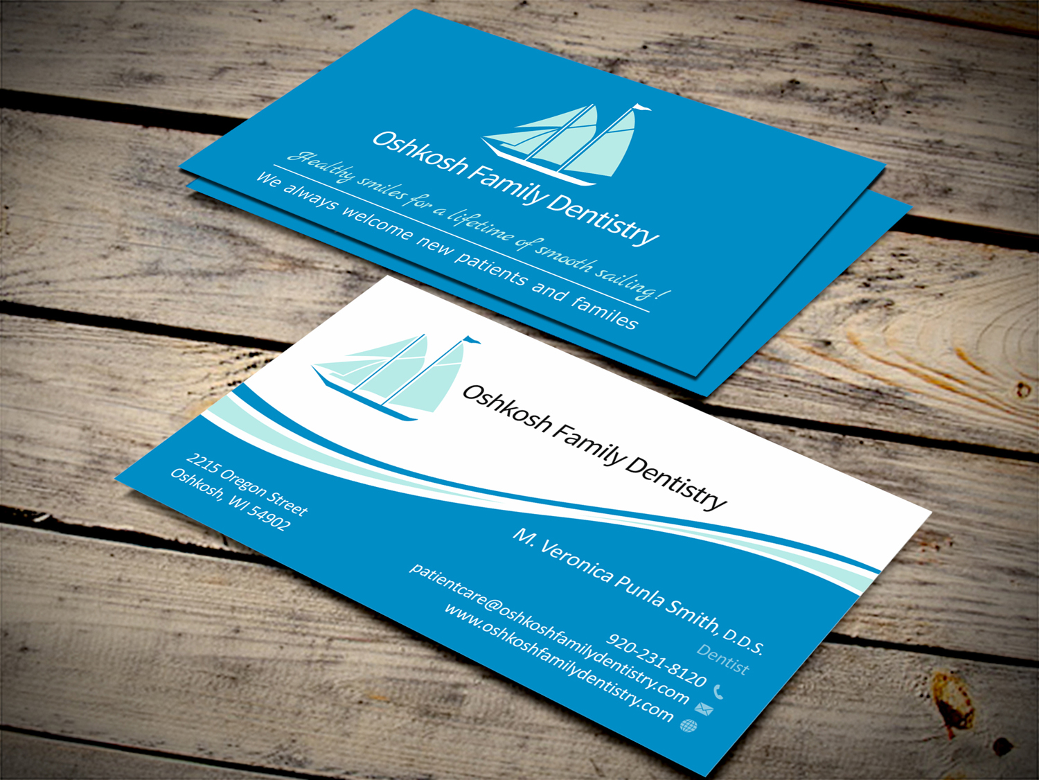 Visitenkarten-Design von SKYdesign für Oshkosh Family Dentistry | Design #11182643