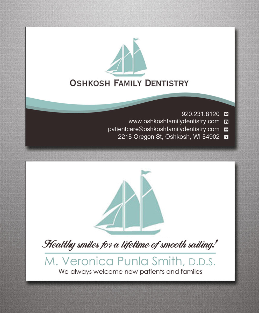 Visitenkarten-Design von Lanka Ama für Oshkosh Family Dentistry | Design #11155940