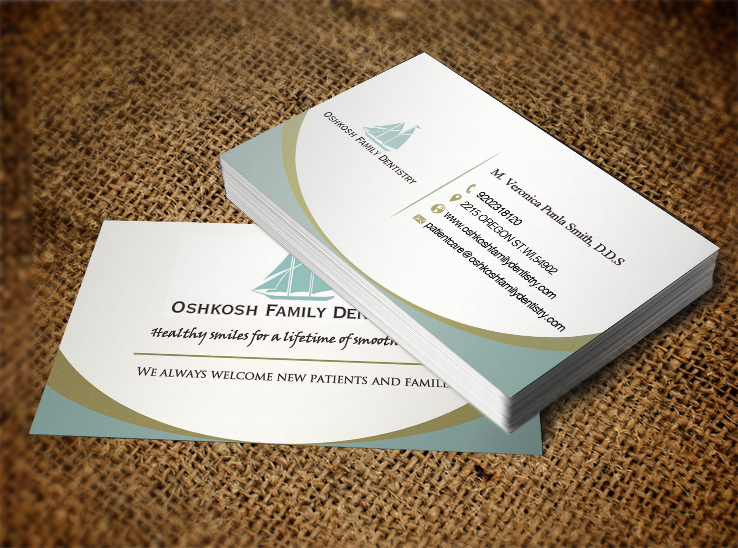 Design de Carte de Visite par Lanka Ama pour Oshkosh Family Dentistry | Design #11155948