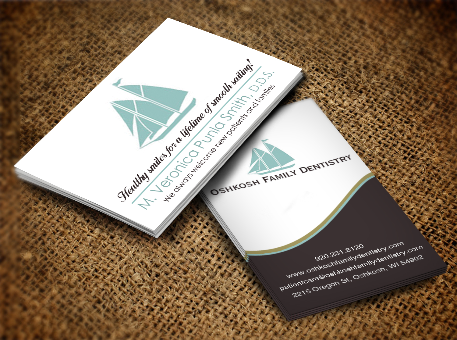 Business Card Design by Lanka Ama for Oshkosh Family Dentistry | Design #11155949