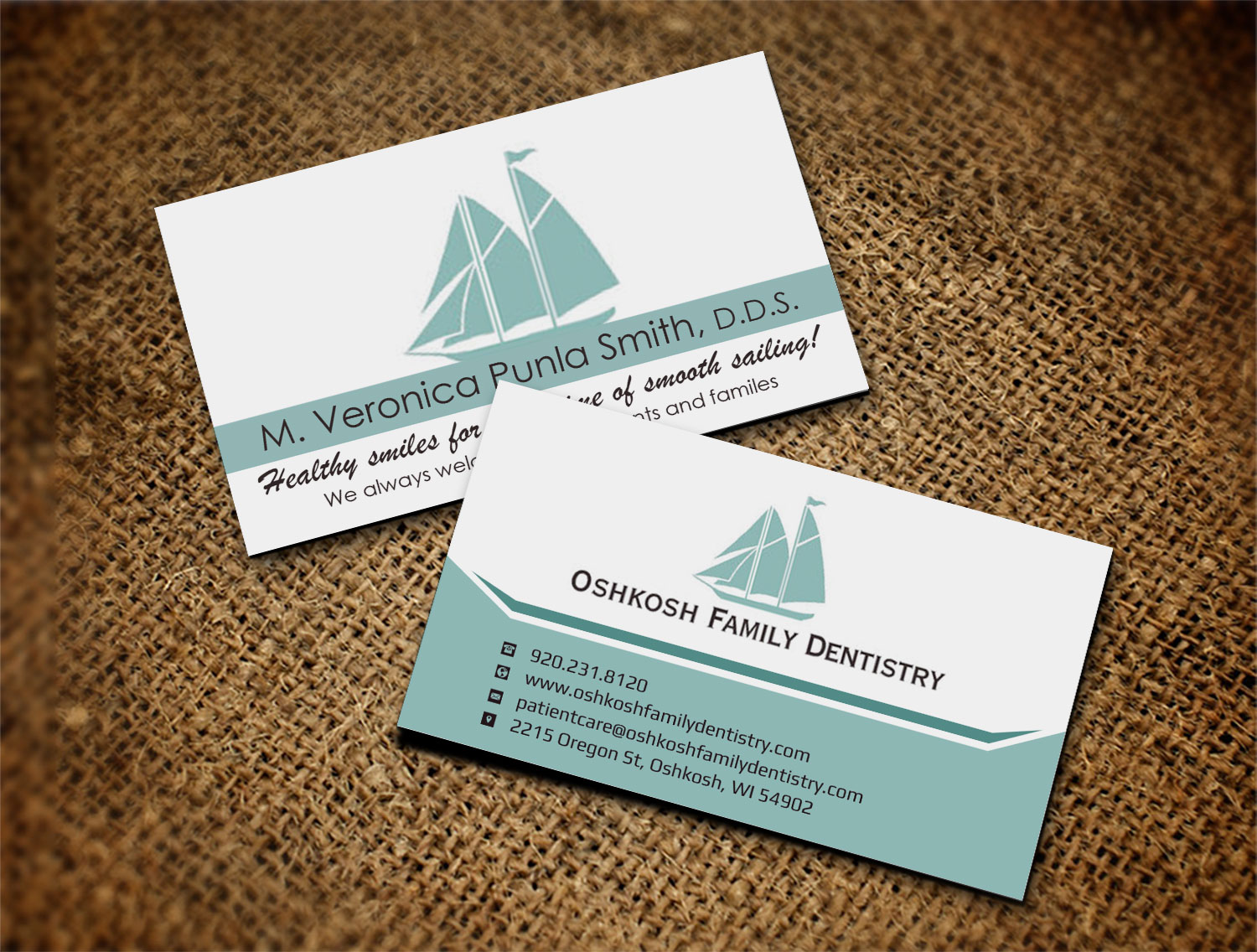 Visitenkarten-Design von Lanka Ama für Oshkosh Family Dentistry | Design #11155951