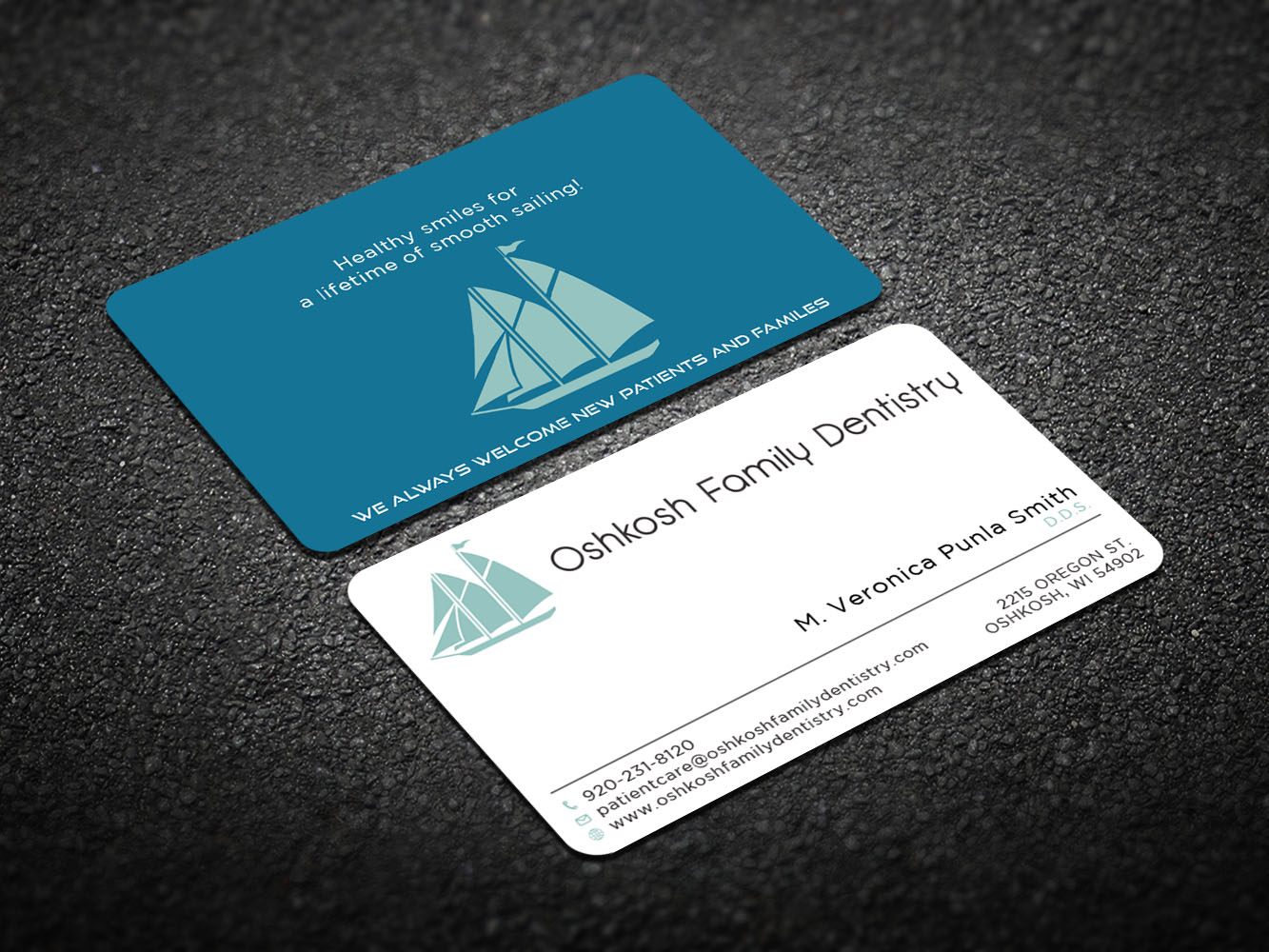 Visitenkarten-Design von Verified artistry (Design garden) für Oshkosh Family Dentistry | Design #11163054