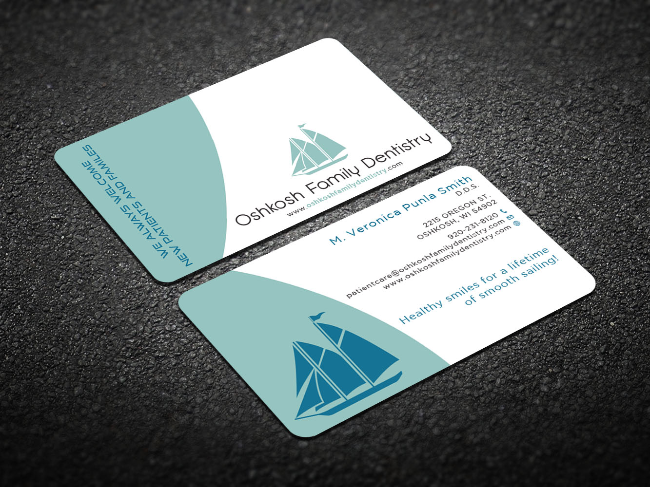 Visitenkarten-Design von Verified artistry (Design garden) für Oshkosh Family Dentistry | Design #11163057