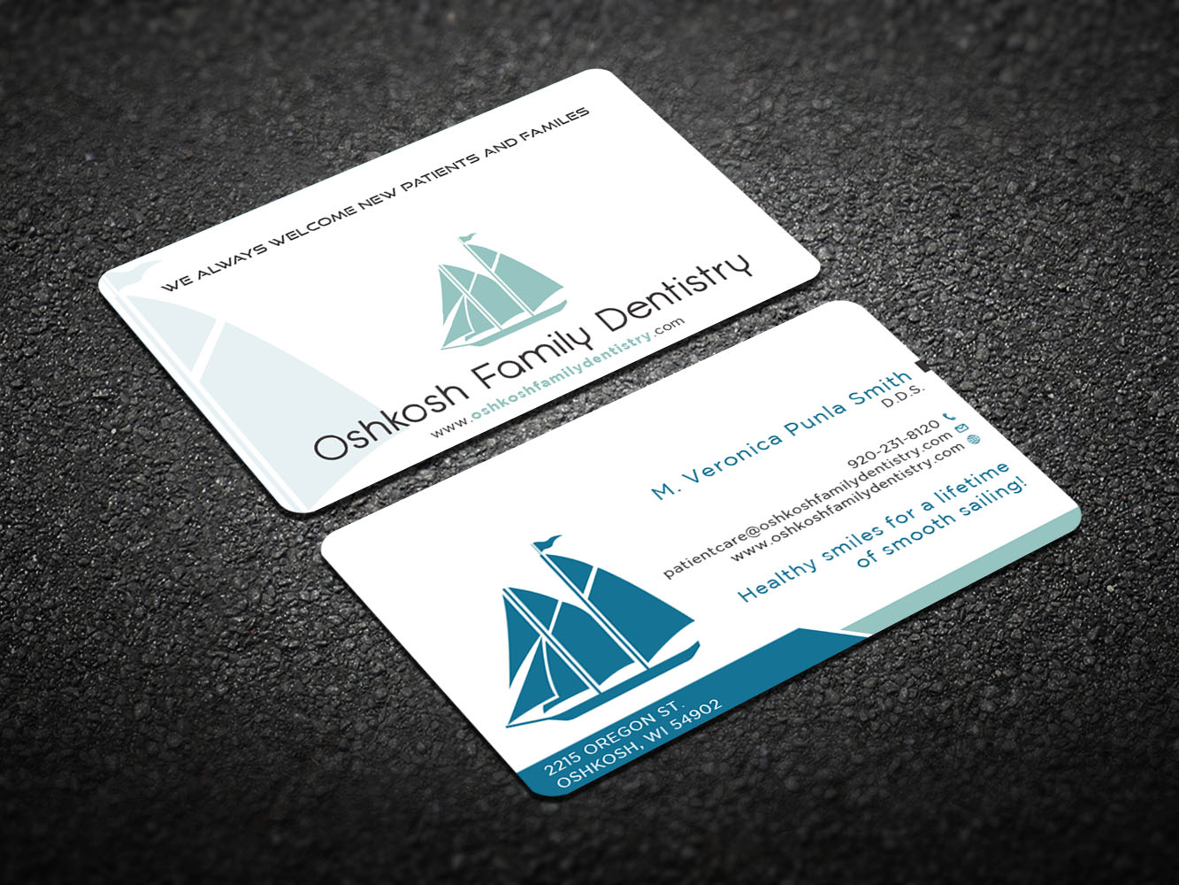 Visitenkarten-Design von Verified artistry (Design garden) für Oshkosh Family Dentistry | Design #11163060