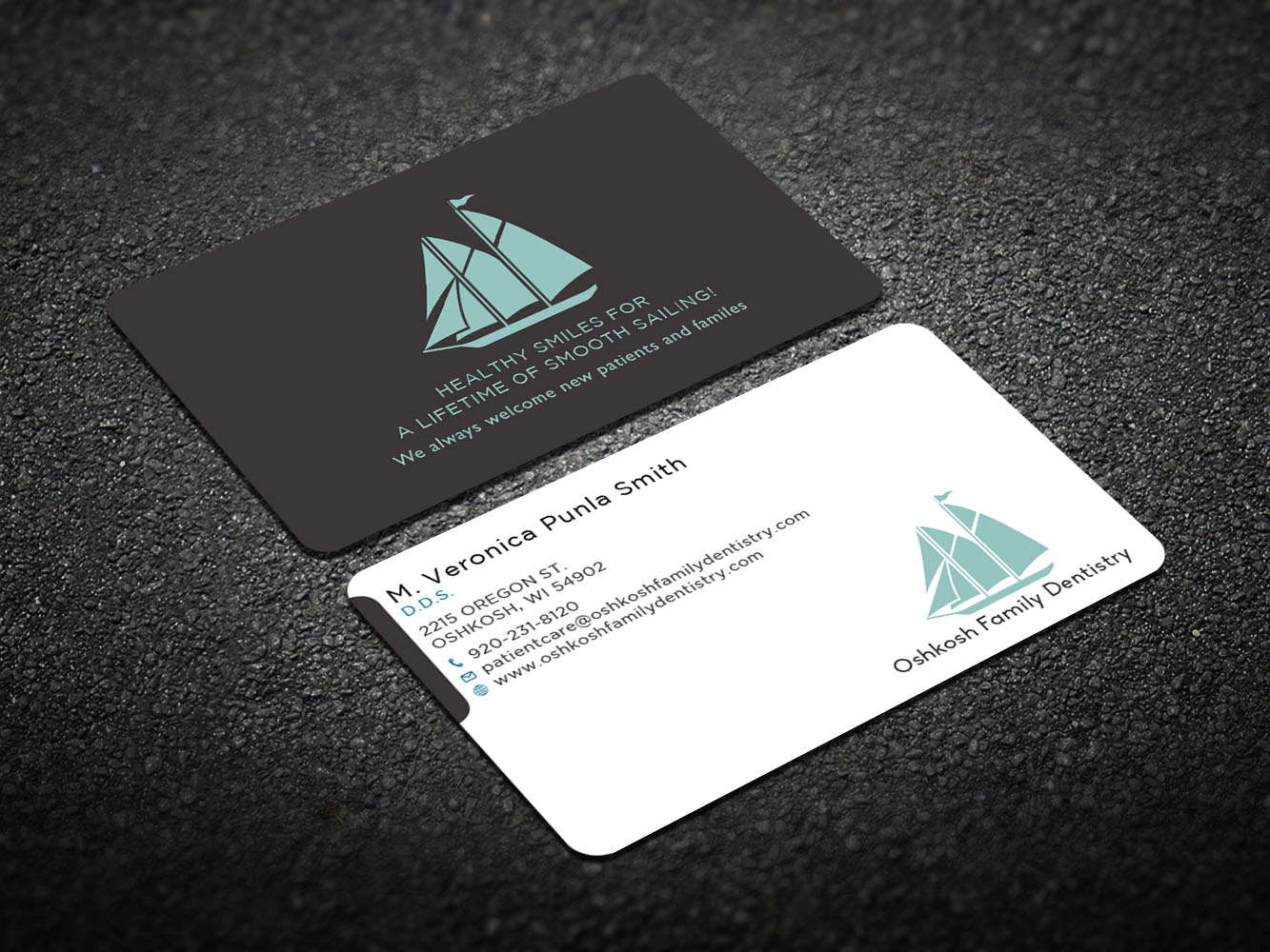 Visitenkarten-Design von Verified artistry (Design garden) für Oshkosh Family Dentistry | Design #11163087