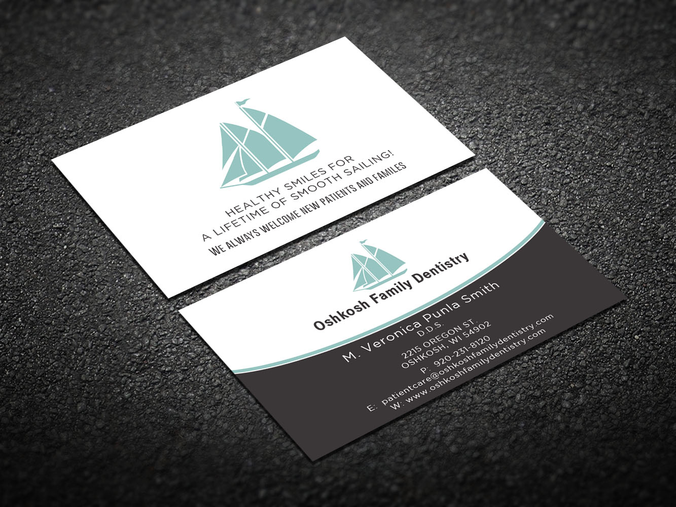 Visitenkarten-Design von Verified artistry (Design garden) für Oshkosh Family Dentistry | Design #11183729