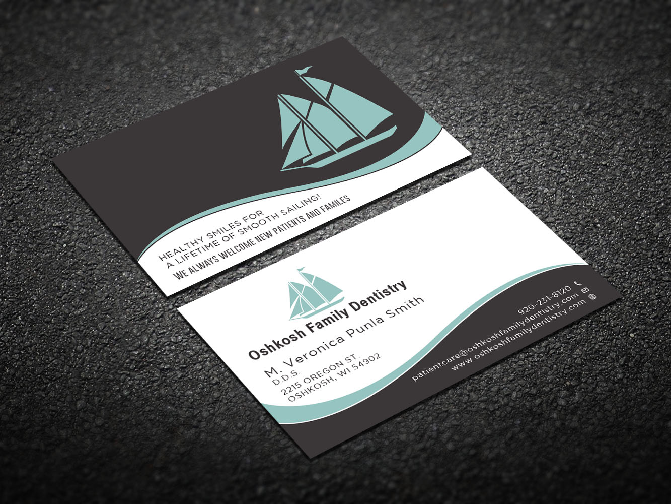 Visitenkarten-Design von Verified artistry (Design garden) für Oshkosh Family Dentistry | Design #11183734