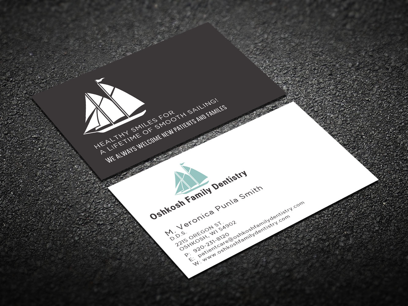 Visitenkarten-Design von Verified artistry (Design garden) für Oshkosh Family Dentistry | Design #11183735