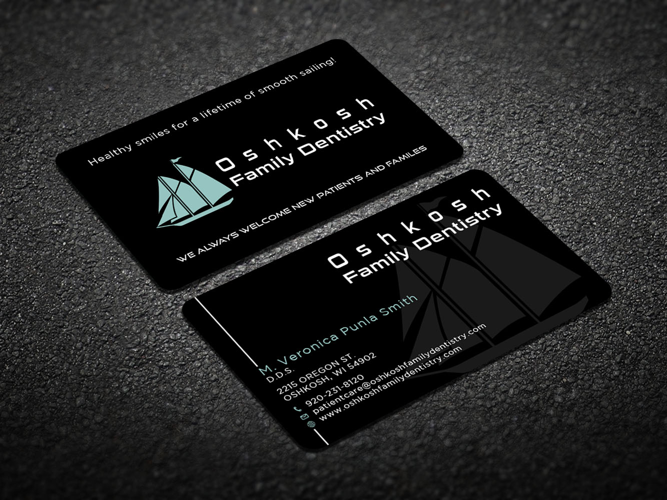 Visitenkarten-Design von Verified artistry (Design garden) für Oshkosh Family Dentistry | Design #11183745