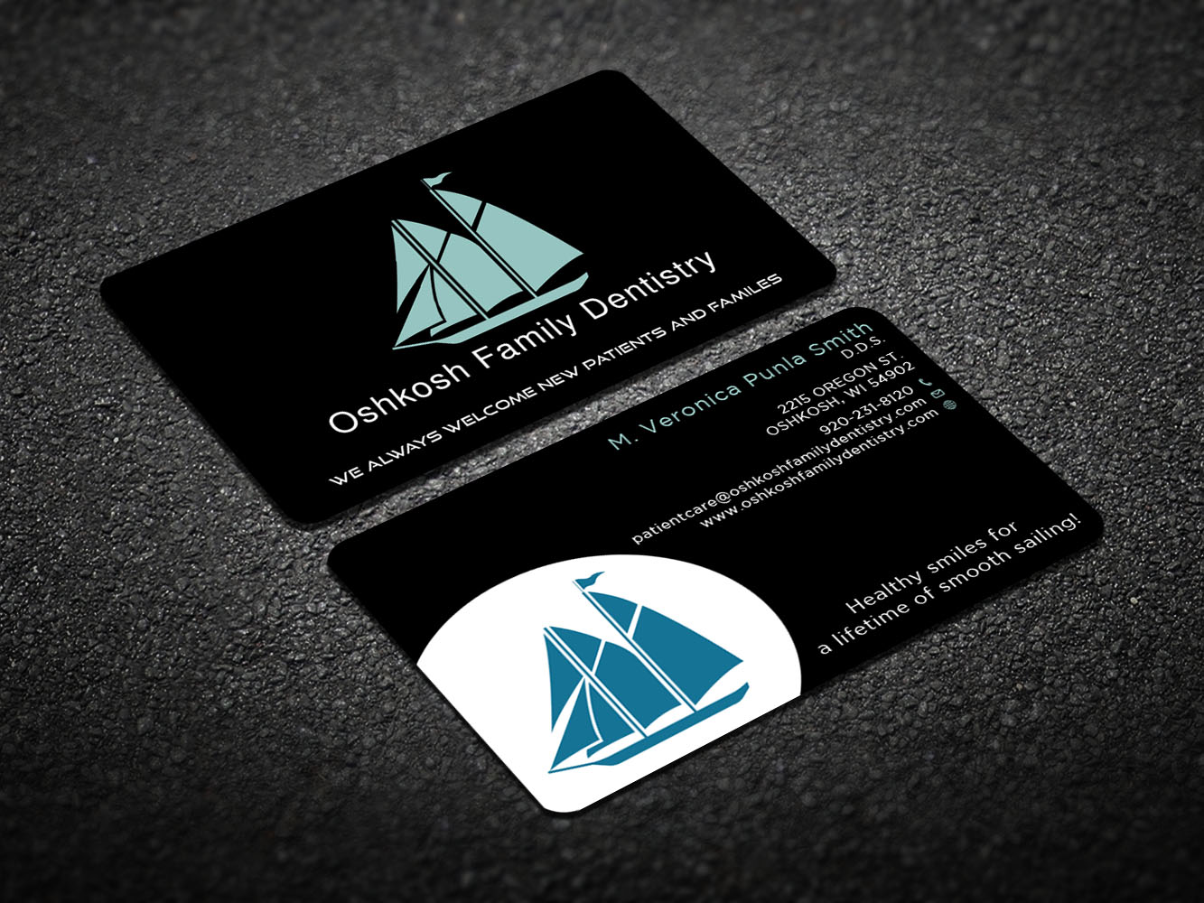 Visitenkarten-Design von Verified artistry (Design garden) für Oshkosh Family Dentistry | Design #11183747