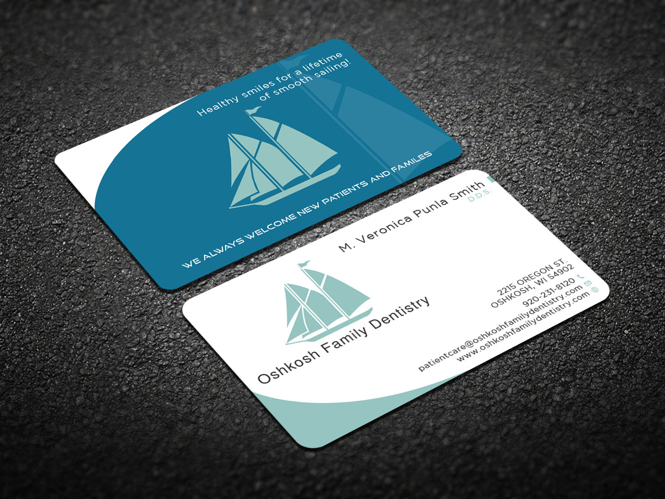 Visitenkarten-Design von Verified artistry (Design garden) für Oshkosh Family Dentistry | Design #11183749