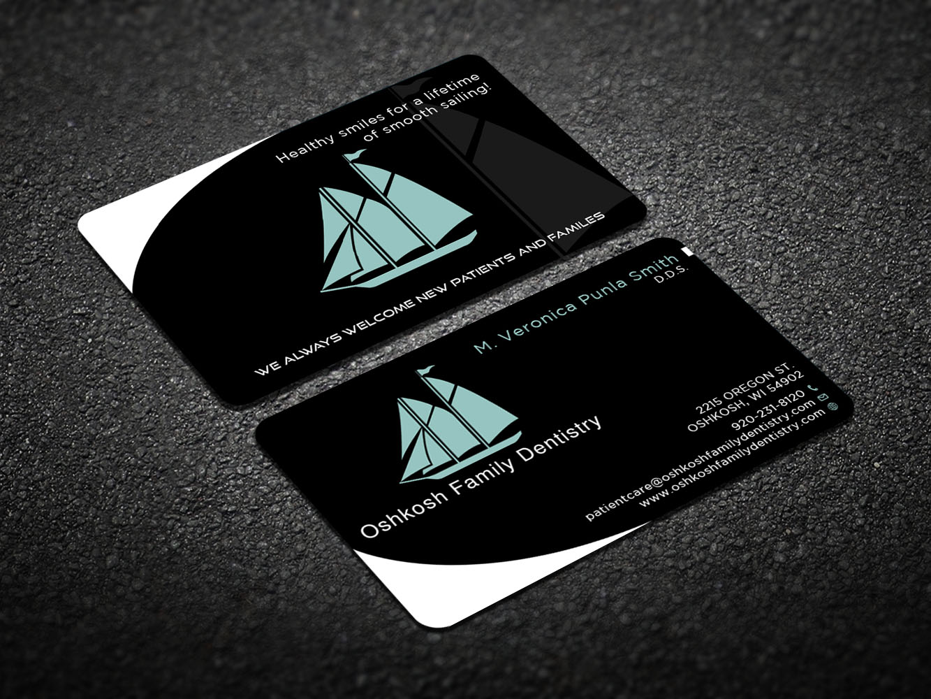 Visitenkarten-Design von Verified artistry (Design garden) für Oshkosh Family Dentistry | Design #11183758