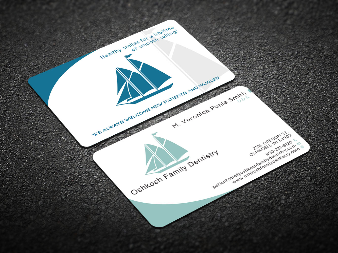 Visitenkarten-Design von Verified artistry (Design garden) für Oshkosh Family Dentistry | Design #11183759