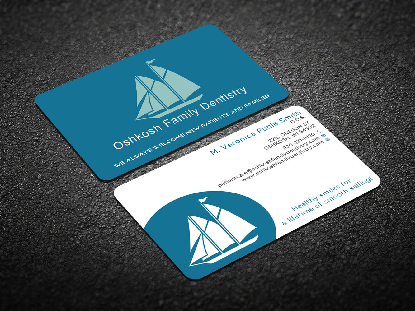 Visitenkarten-Design von Verified artistry (Design garden) für Oshkosh Family Dentistry | Design #11183760