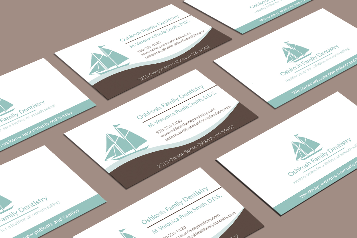 Business Card Design by JK18 for Oshkosh Family Dentistry | Design #11160164