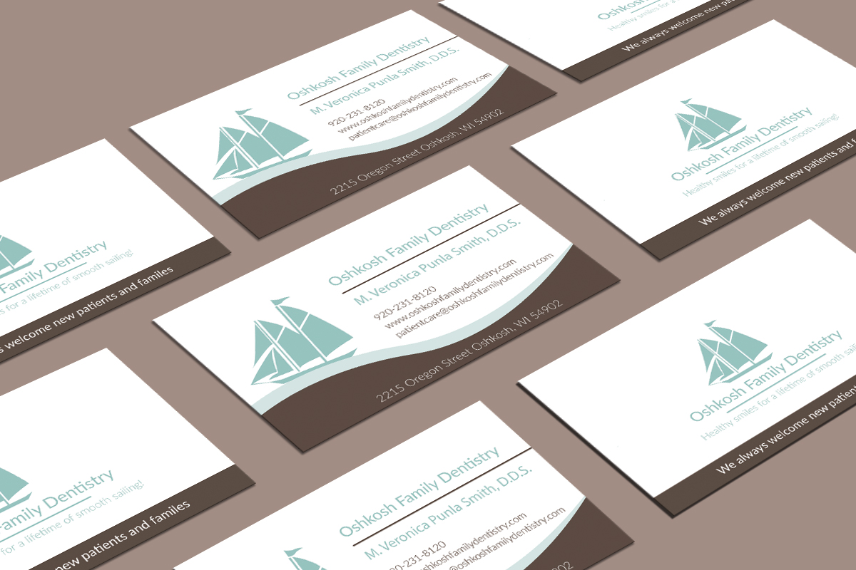 Business Card Design by JK18 for Oshkosh Family Dentistry | Design #11164687
