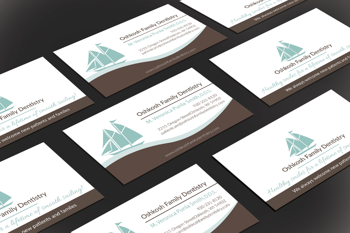 Visitenkarten-Design von JK18 für Oshkosh Family Dentistry | Design #11217477