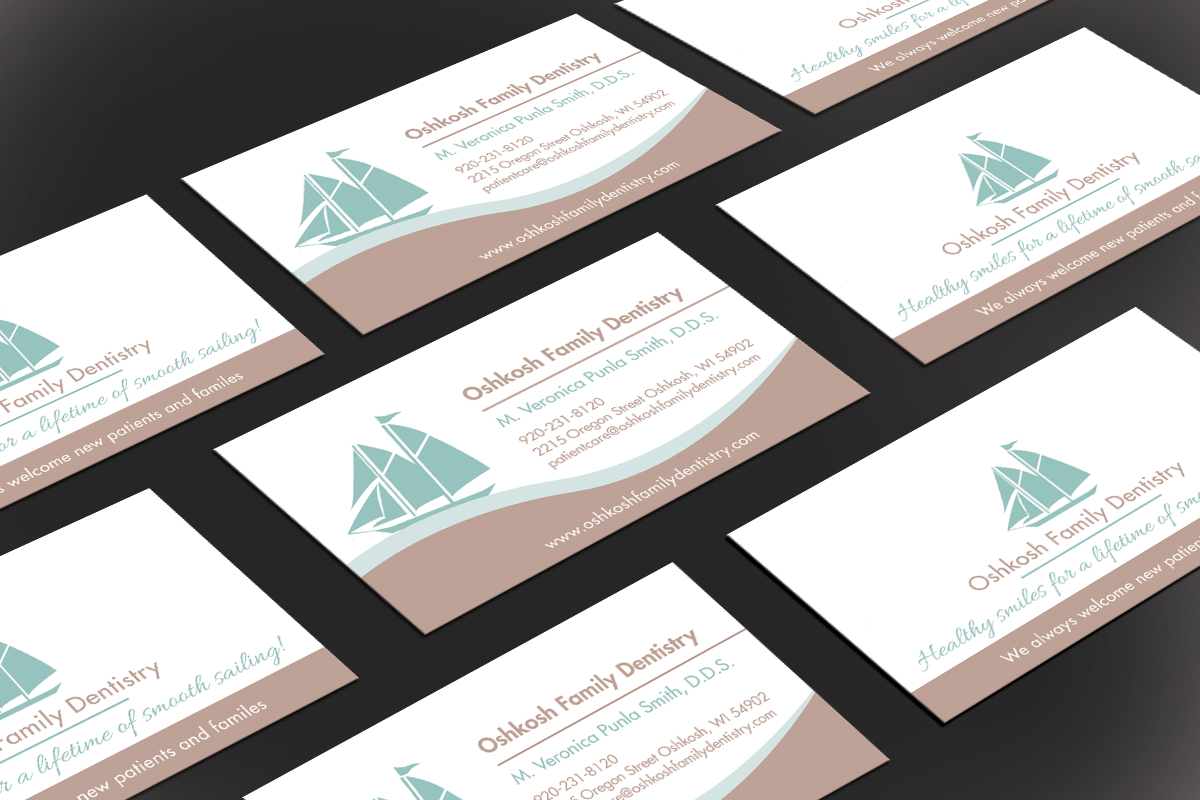 Business Card Design by JK18 for Oshkosh Family Dentistry | Design #11221708