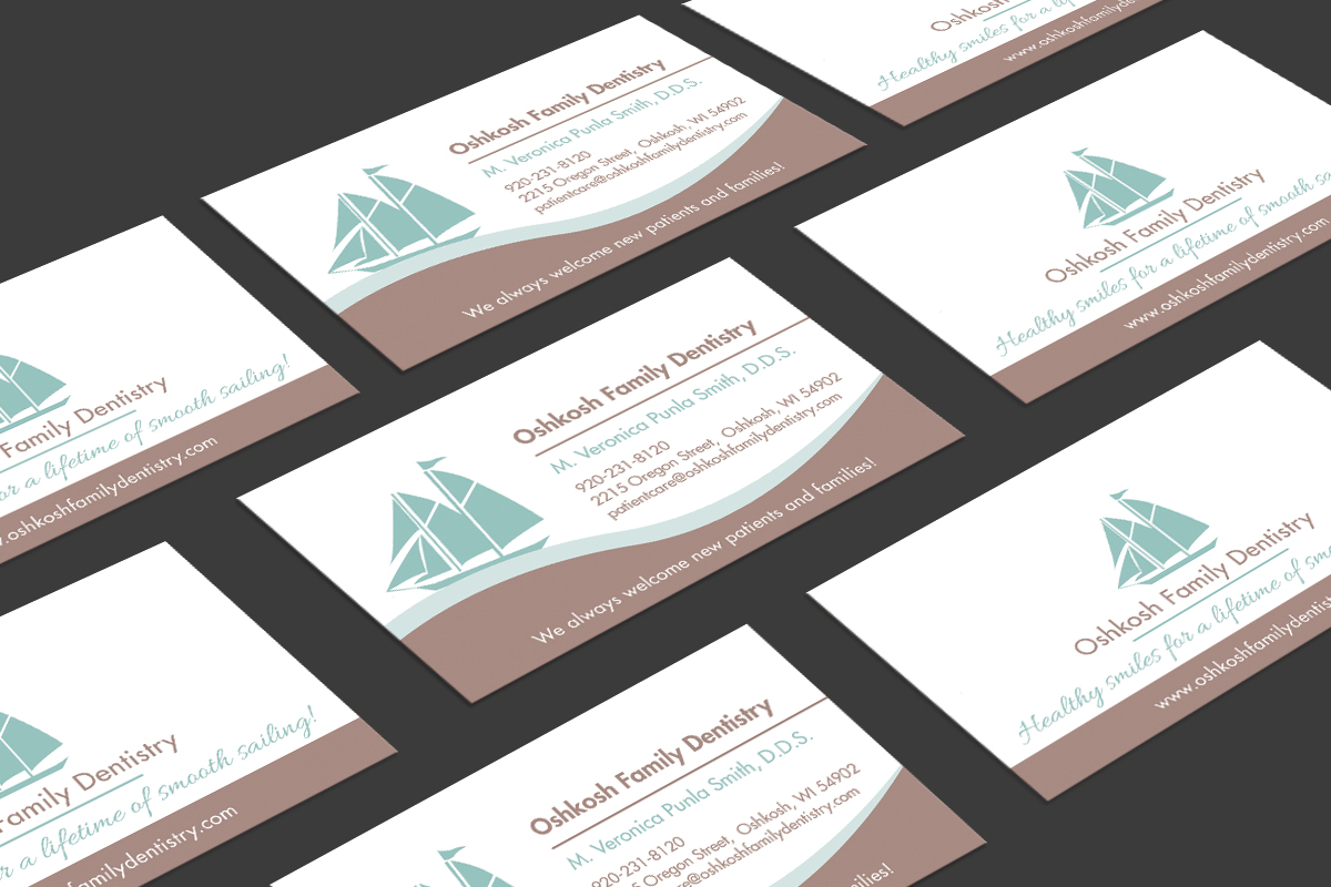 Business Card Design by JK18 for Oshkosh Family Dentistry | Design #11348701