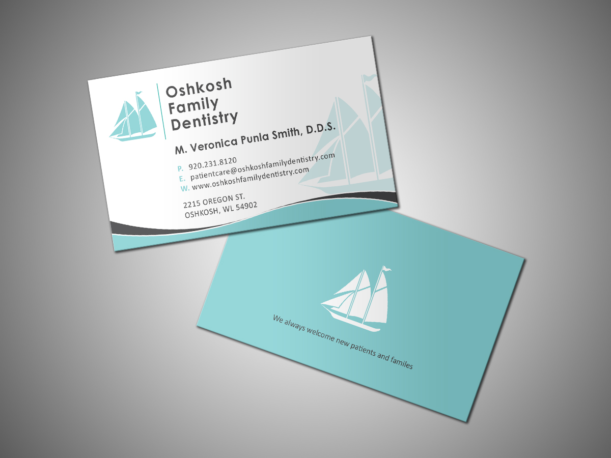 Business Card Design by Grafactory for Oshkosh Family Dentistry | Design #11174323