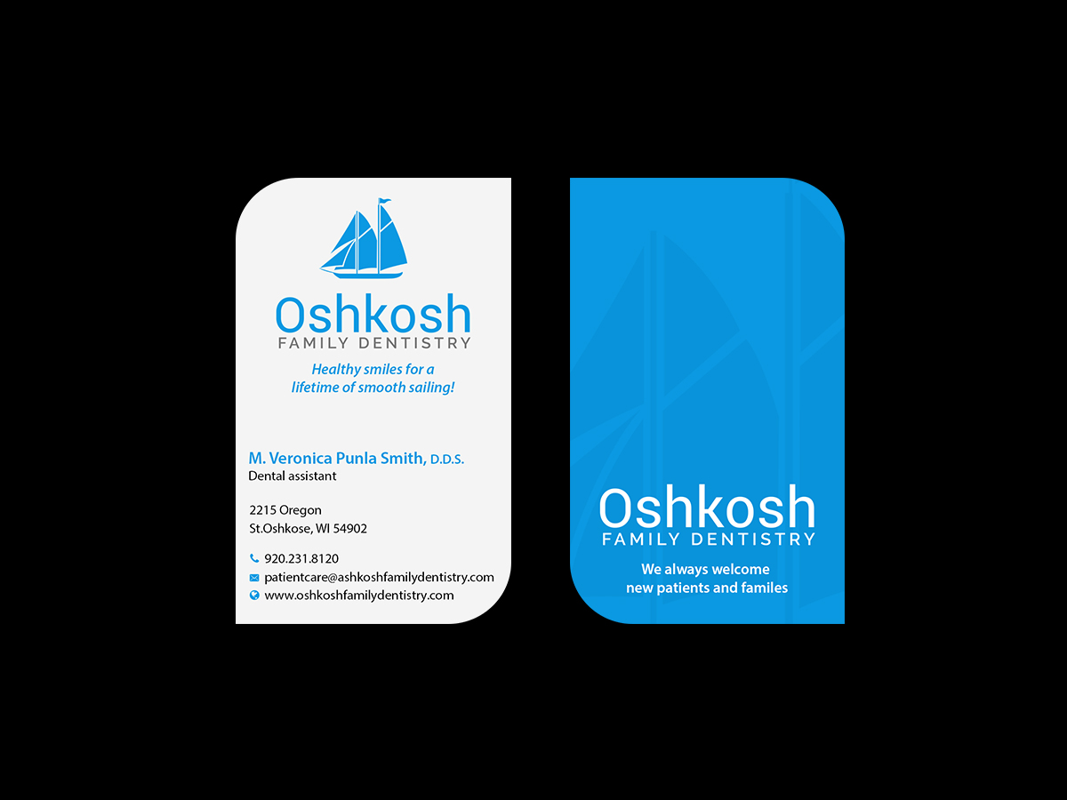 Business Card Design by Creations Box 2015 for Oshkosh Family Dentistry | Design #11161662