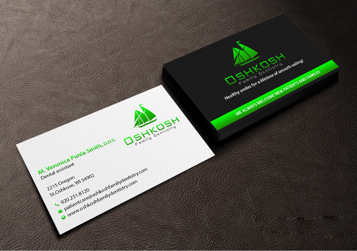 Business Card Design by Creations Box 2015 for Oshkosh Family Dentistry | Design #11161663