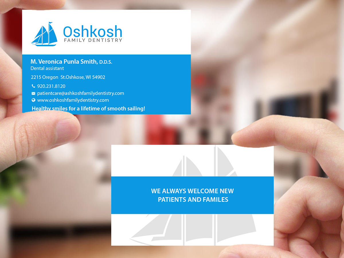 Business Card Design by Creations Box 2015 for Oshkosh Family Dentistry | Design #11161665