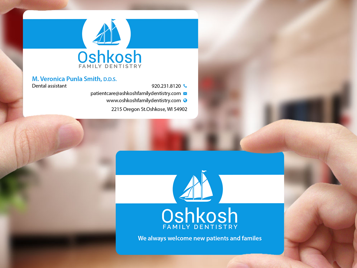 Business Card Design by Creations Box 2015 for Oshkosh Family Dentistry | Design #11161667