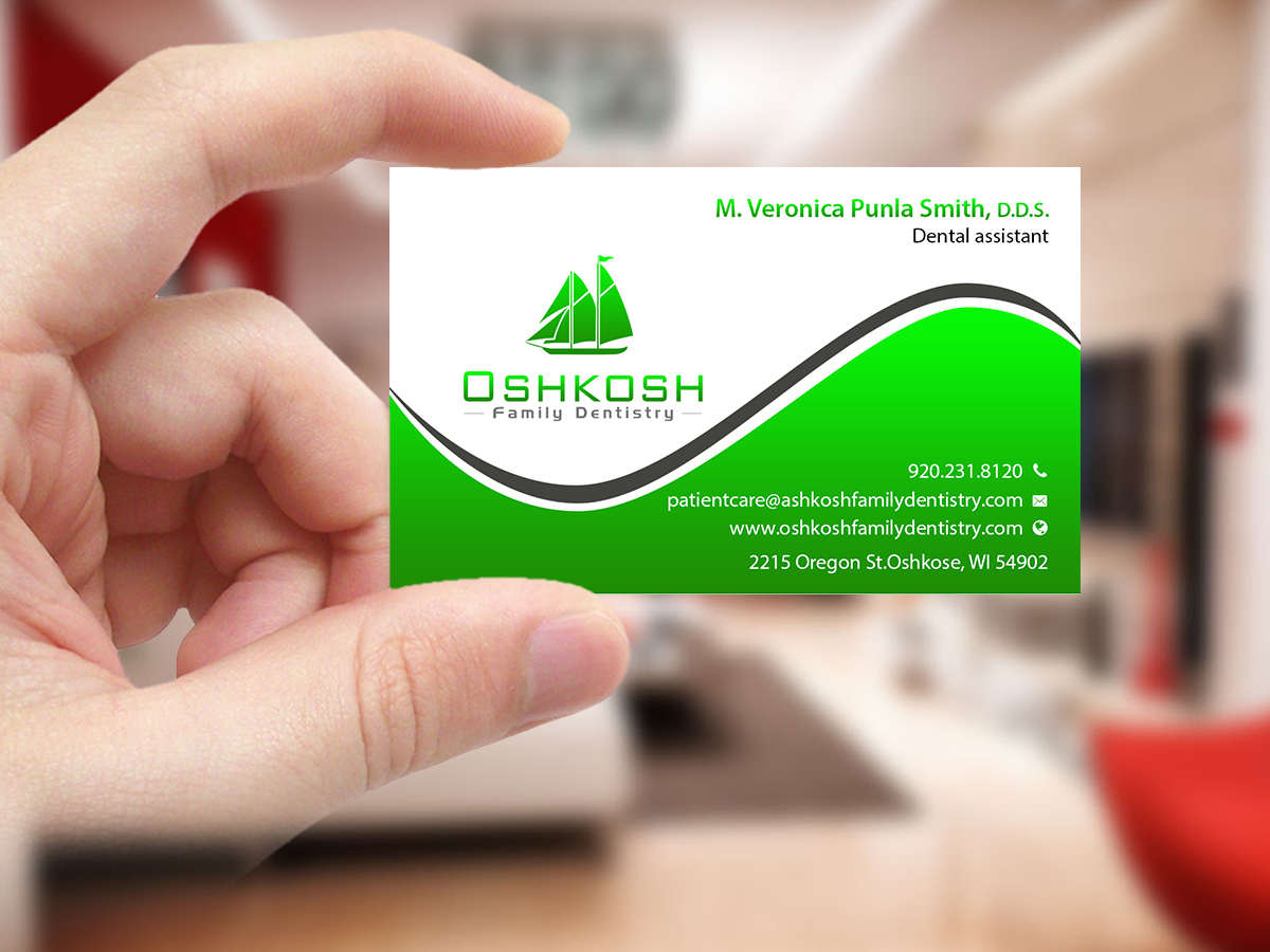 Business Card Design by Creations Box 2015 for Oshkosh Family Dentistry | Design #11161668