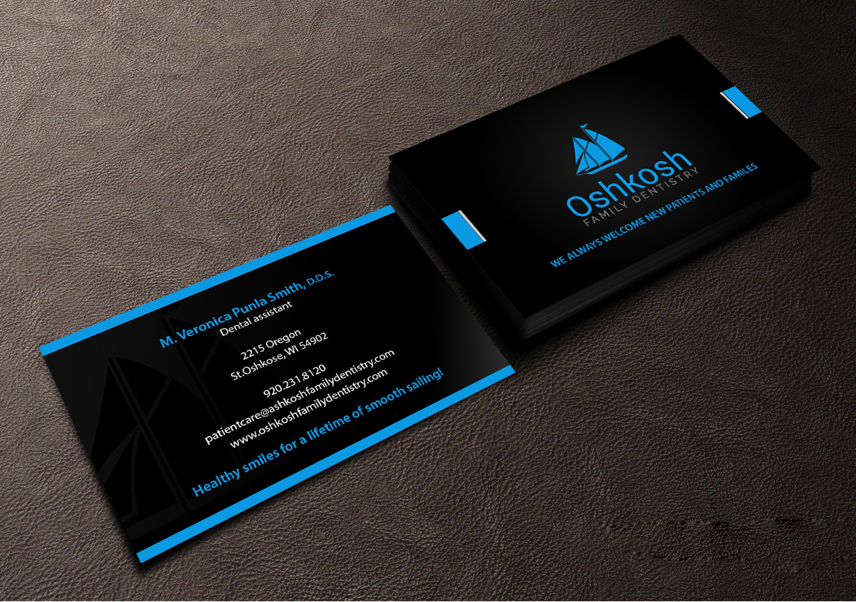 Business Card Design by Creations Box 2015 for Oshkosh Family Dentistry | Design #11161684