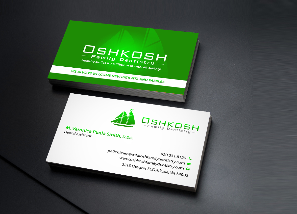 Business Card Design by Creations Box 2015 for Oshkosh Family Dentistry | Design #11161685