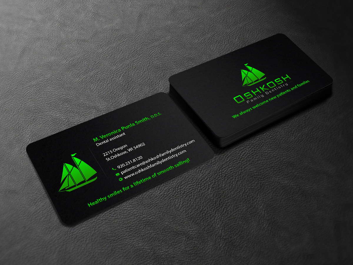 Business Card Design by Creations Box 2015 for Oshkosh Family Dentistry | Design #11161687