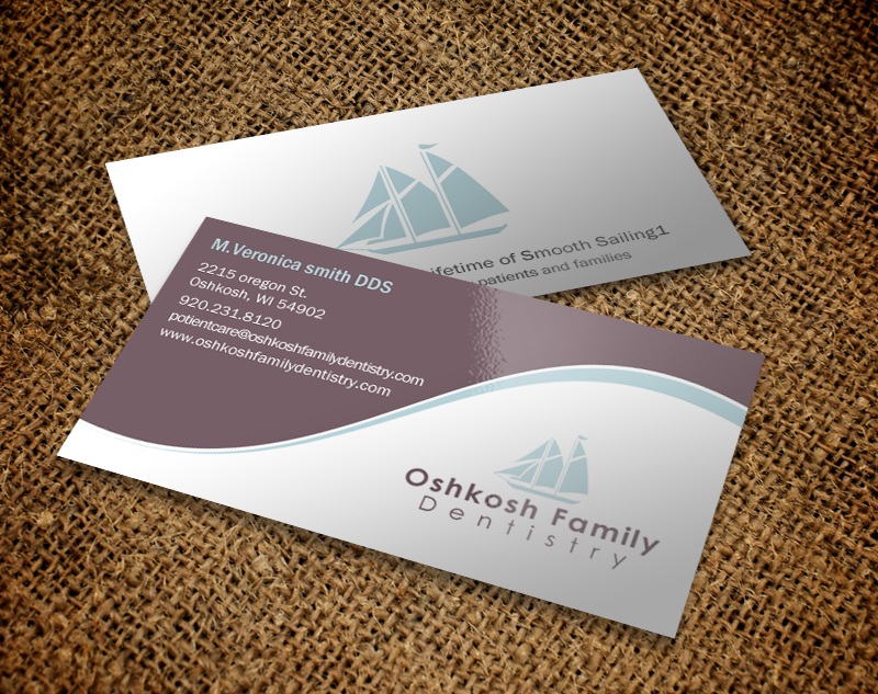 Visitenkarten-Design von Brand aid für Oshkosh Family Dentistry | Design #11169373