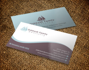 Visitenkarten-Design von Brand aid für Oshkosh Family Dentistry | Design: #11240215