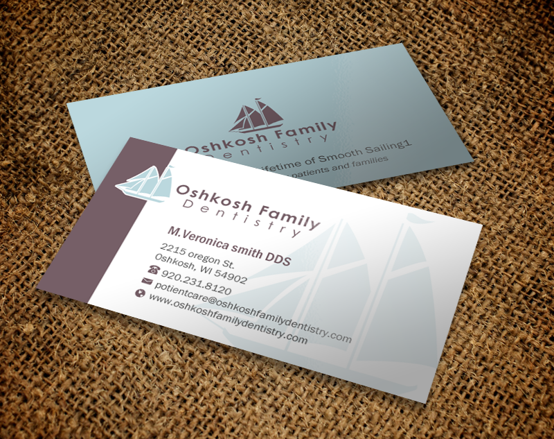 Business Card Design by Brand aid for Oshkosh Family Dentistry | Design #11240221