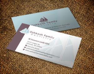 Visitenkarten-Design von Brand aid für Oshkosh Family Dentistry | Design: #11240221